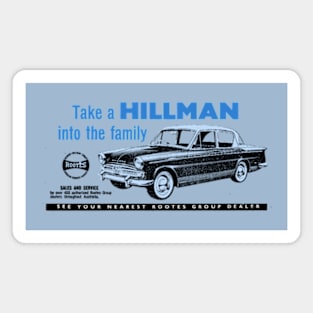 HILLMAN MINX - advert Magnet